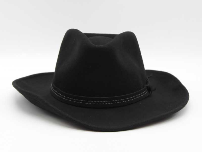 Cappello in lana stile Country nero taglia 61 unisex