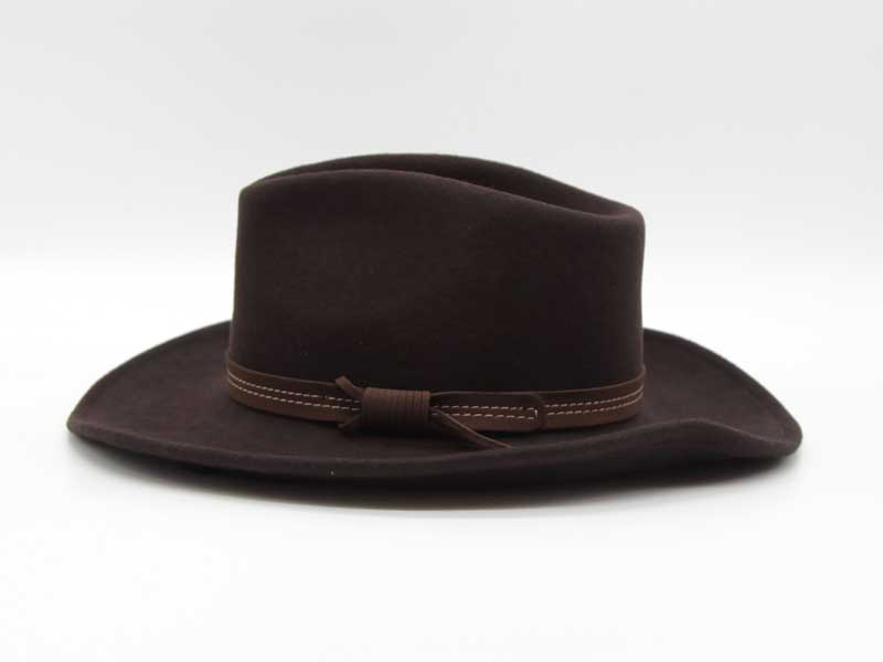 Cappello in lana stile Country marrone taglia 55 unisex