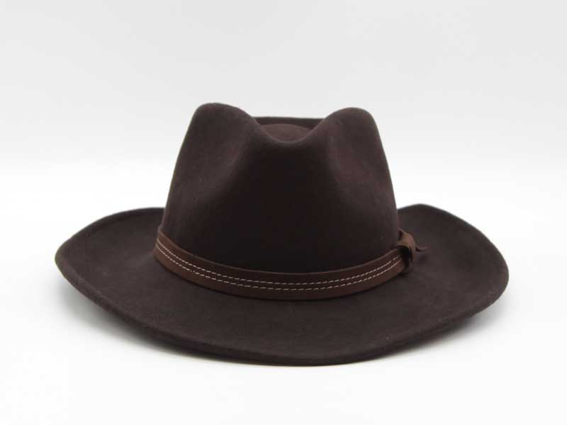 Cappello in lana stile Country marrone taglia 59 unisex