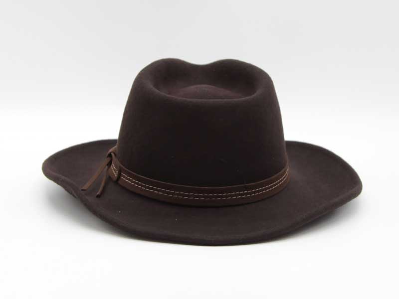 Cappello in lana stile Country marrone taglia 57 unisex